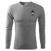 Da Oid Sinzer Goasslschnoizer Longsleeve Fitted Herren Grau Meliert Haidholzen Front